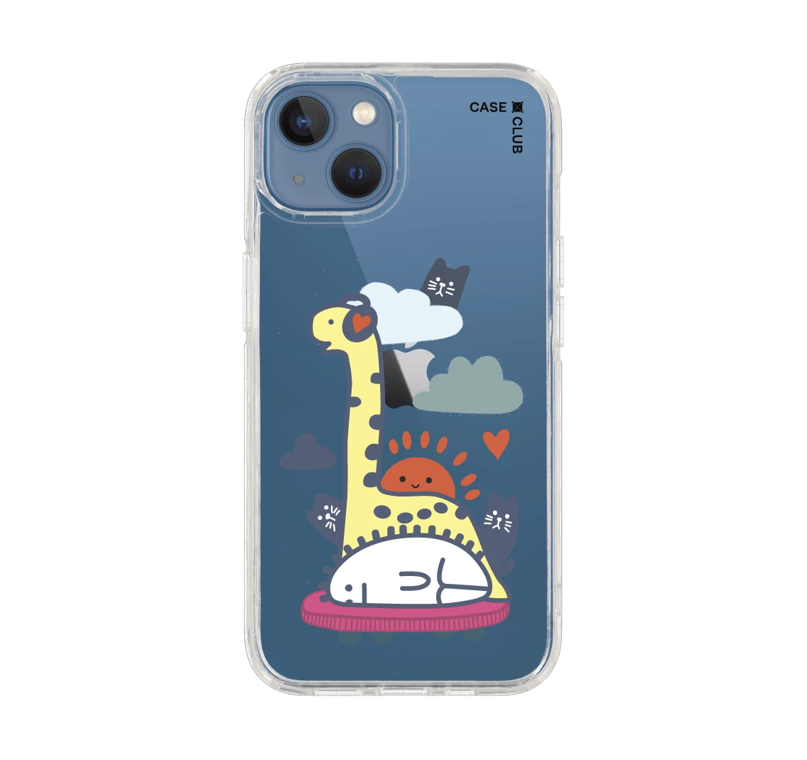 brachiosaurus on headphone